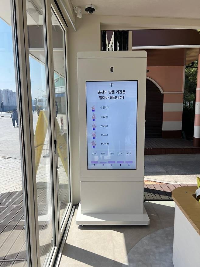 AI 키오스크 설치된 춘천역 트래블 아일랜드 [춘천시 제공.재판매 및 DB 금지]