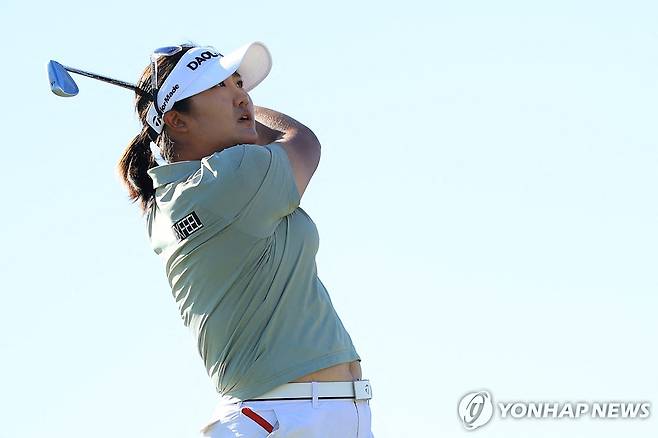 2라운드 때 유해란의 경기 모습 [게티이미지/AFP=연합뉴스 자료사진]