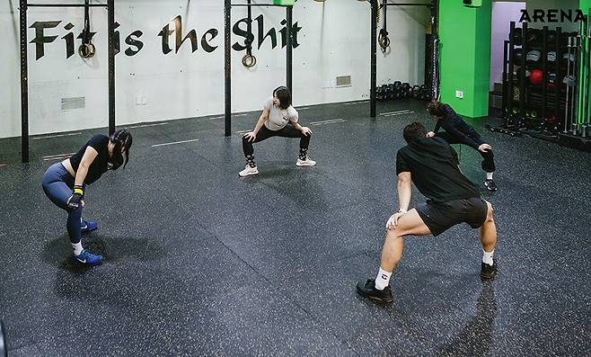 고강도 와드 전 충분한 워밍업은 필수.