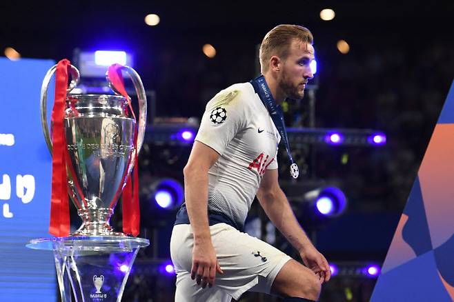 2018~19시즌 UCL 결승서 준우승한 케인의 모습. 사진=AFPBB NEWS