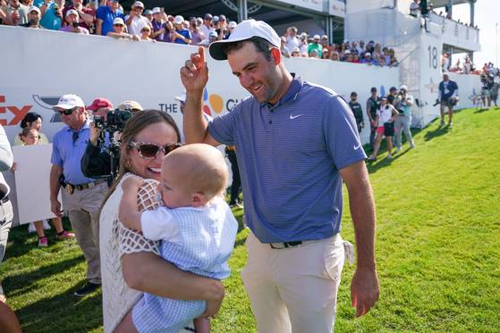 셰플러와 가족. 연합뉴스