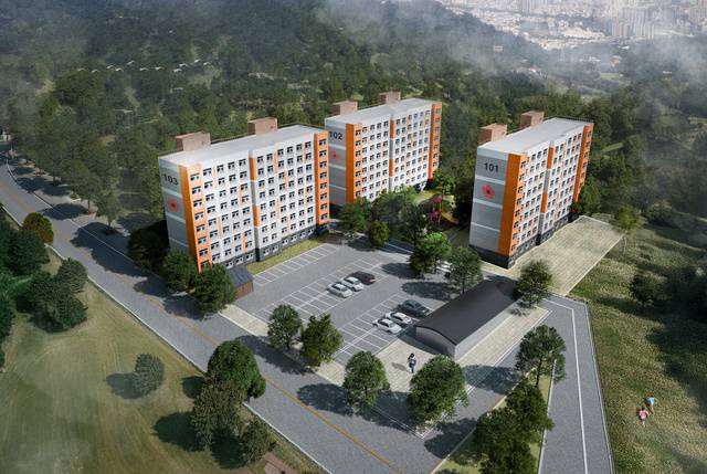 전북 남원시 향교동 일원에 추진하는 공공임대주택 조감도. 남원시 제공