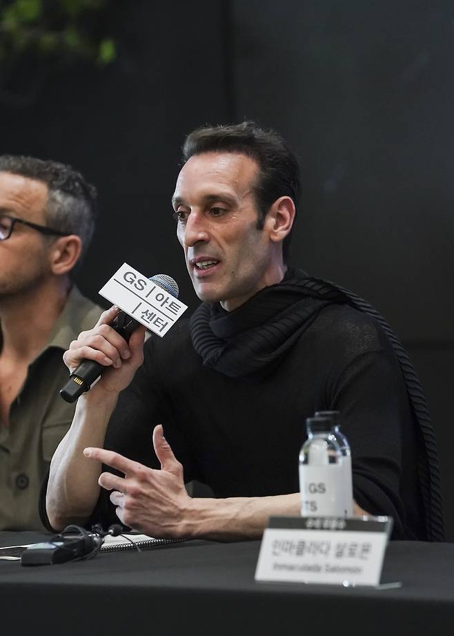 BNE artistic director Ruben Olmo speaks during a press conference at the GS Arts Center on Monday. (GS Arts Center)