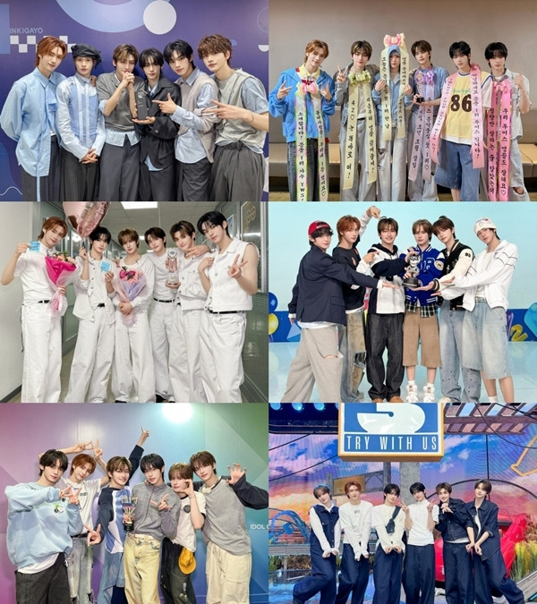 TWS(신유, 도훈, 영재, 한진, 지훈, 경민)는 지난 4일 방송된 SBS ‘인기가요’에서 미니 3집 타이틀곡 ‘마음 따라 뛰는 건 멋지지 않아?’로 1위를 차지했다.