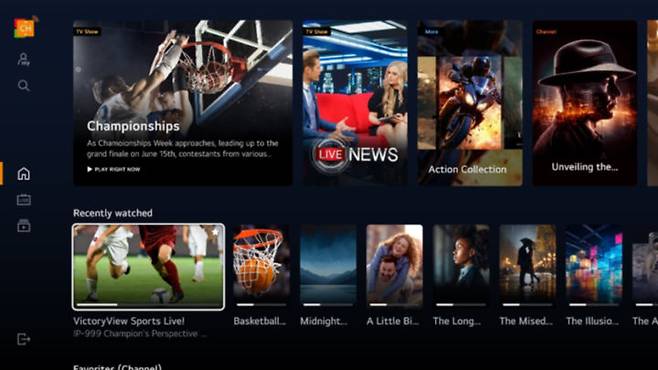 [서울=뉴시스]LG 채널 화면. (사진=LG전자 제공) photo@newsis.com *재판매 및 DB 금지