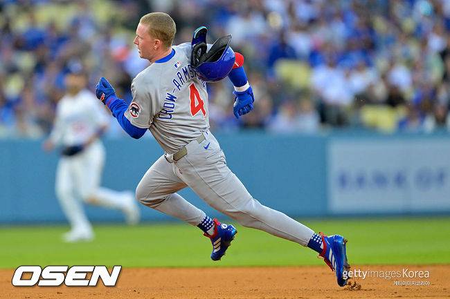 [사진] 시카고 컵스 피트 크로우-암스트롱. ⓒGettyimages(무단전재 및 재배포 금지)