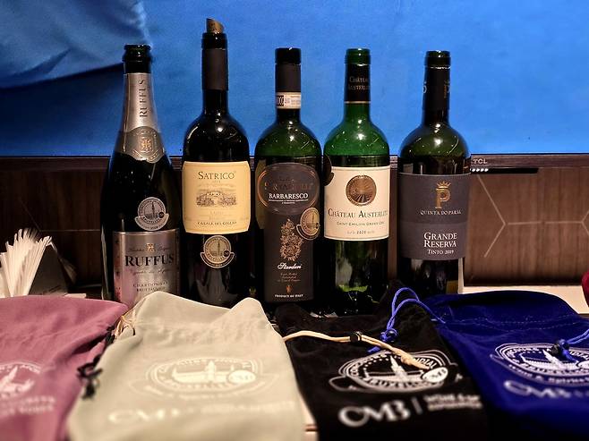 CMB 메달 수상 와인. 최현태 기자