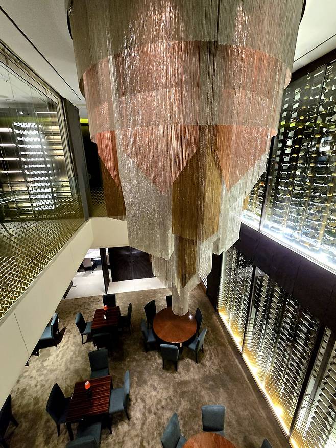 CMB 익스피리언스 서울 샹들리에. 최현태 기자