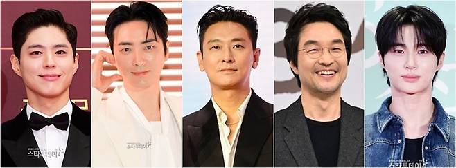 방송부문 남자 ‘최우수연기상’에 노미네이트 된 5인(박보검, 이준혁, 주지훈, 한석규, 변우석). 사진ㅣ스타투데이DB