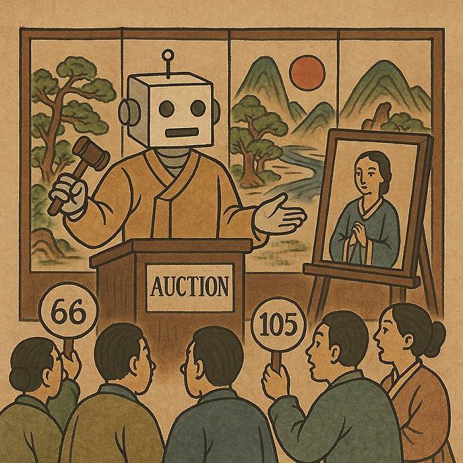 AI가 만들어낸 한국 민화 스타일 이미지.[사진 | AI 생성 이미지]