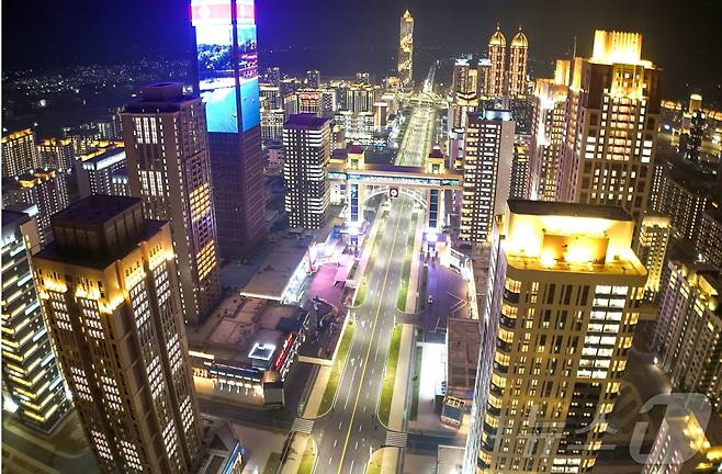 북한 노동당 기관지 노동신문이 지난달 공개한 화성지구 3단계 구역의 모습 [국내에서만 사용가능. 재배포 금지. DB 금지. For Use Only in the Republic of Korea. Redistribution Prohibited] rodongphoto@news1.kr