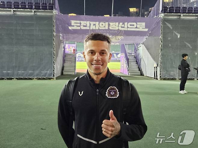 FC안양의 마테우스ⓒ News1 안영준 기자