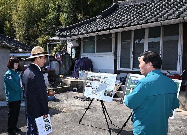 경남별장조성 현장 방문