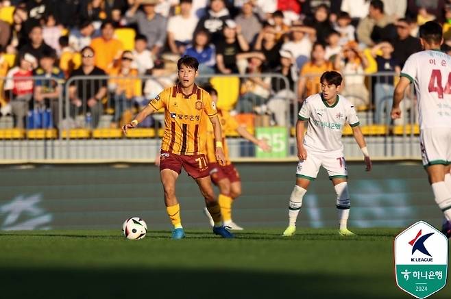 광주 FC 오후성. 사진=한국프로축구연맹
