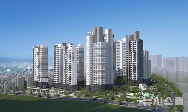 [서울=뉴시스] 고척 푸르지오 힐스테이트 투시도.