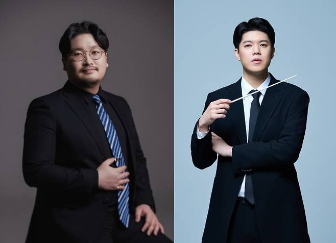 작곡가 김신(왼쪽)과 지휘자 정한결 [국립심포니오케스트라 제공. 재판매 및 DB금지]