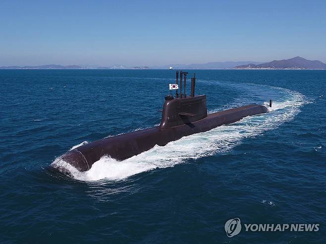 한화오션이 건조한 장보고-III 잠수함 [연합뉴스 자료사진. 한화오션 제공. 재판매 및 DB 금지]
