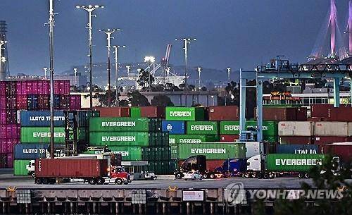 로스앤젤레스항의 컨테이너 [AFP 연합뉴스 자료사진. 재판매 및 DB 금지]