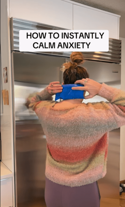 아이스팩을 활용하는 불안 완화 방법이 화제다 | 출처 : 인스타그램 @the.holistic.psychologist