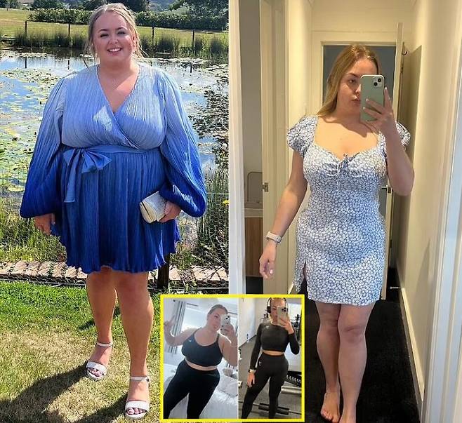 1년 6개월 만에 60kg 감량에 성공한 20대 영국 여성 사연이 공개됐다. [사진=SNS]