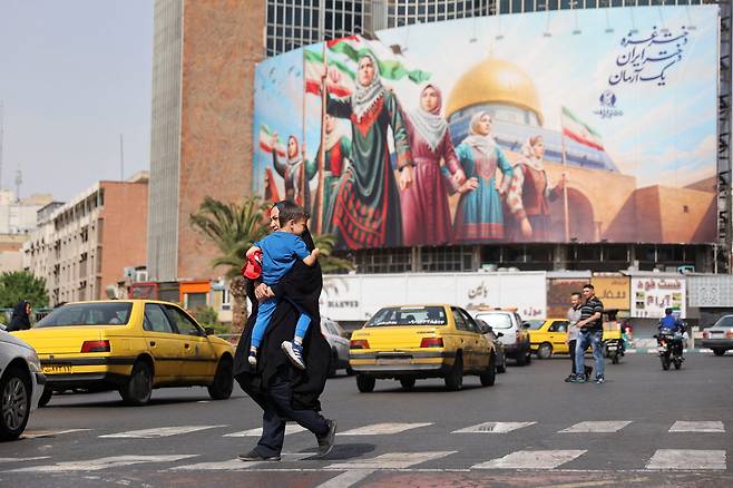 이란 테헤란의 거리 모습./로이터 연합뉴스