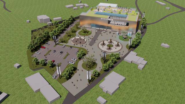 청주시가 소로비 볍씨 출토지에 건립 추진중인 청주선사박물관 조감도. 전시실과 유물 수장고, 야외전시장 등을 갖춘다. 청주시 제공