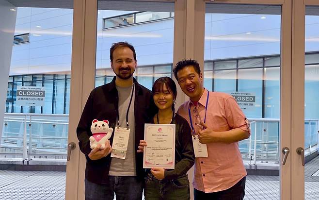 크리스 도너휴 미국 카네기멜론대 교수, 김예원 KAIST 전기및전자공학부 김예원 박사과정, 이성주 KAIST 교수 /사진=KAIST