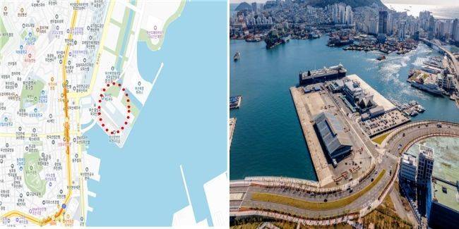 [부산=뉴시스] 글로벌창업허브 부산이 들어설 위치도 및 현장 모습. (사진=부산시 제공) 2025.05.07. photo@newsis.com *재판매 및 DB 금지