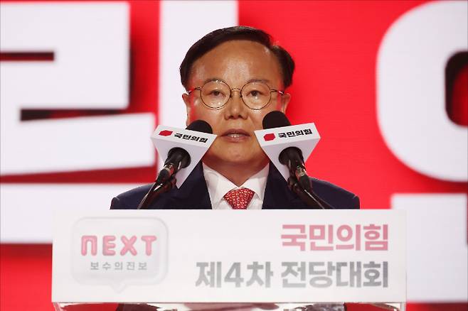 김문수 대선 후보 김재원 비서실장. 연합뉴스