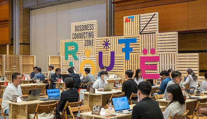 8일과 9일 코엑스 3층 D홀에서 진행하는 ‘2025 올댓 트래블’의 핵심 B2B 프로그램인 ‘비즈니스 커넥팅’ 현장   사진제공｜올댓트래블조직위