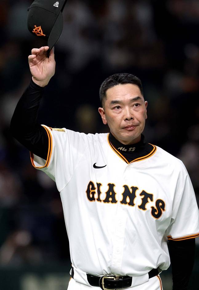 아베 감독. /사진=요미우리 자이언츠 공식 SNS