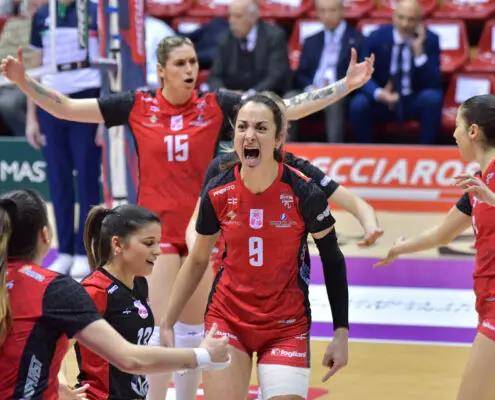 득점 후 기뻐하는 엘리사 자네티(중앙 9번 선수)  [아르시치오 구단 홈피 캡처. 재판매 및 DB 금지]