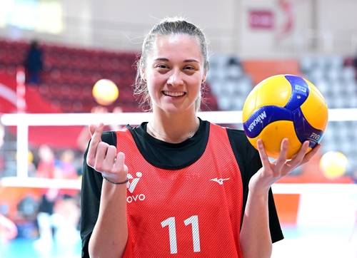 외국인 선수 트라이아웃에 참가한 레베카 라셈 [한국배구연맹 제공. 재판매 및 DB 금지]
