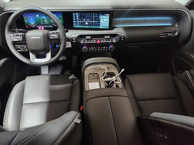 팰리세이드 하이브리드 1열. (사진=이데일리 이다원 기자)