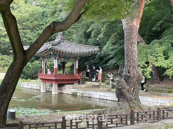 2024년 ‘무언자적, 왕의 아침 정원을 거닐다’ 현장(사진=국가유산청)