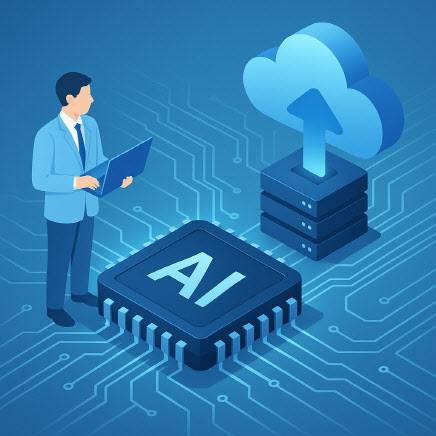 인공지능(AI)과 클라우드 인프라 곤련 이미지(사진=생성형AI 서비스)