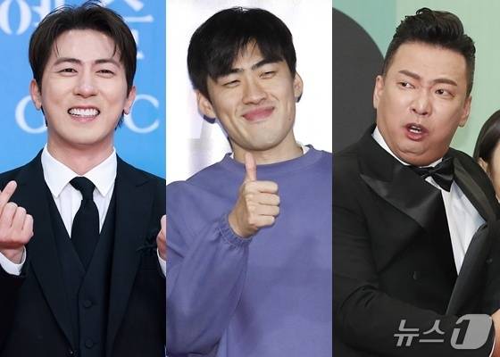 (왼쪽부터) 김원훈, 조진세, 박준형 ⓒ 뉴스1 DB