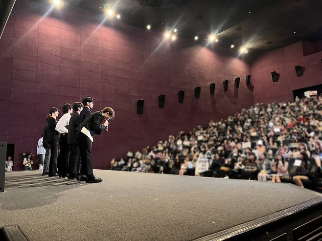 에이티즈, 콘서트 실황 영화 무대인사 마무리...진짜 주인공은 에이티니!/(사진출처:KQ엔터테인먼트)