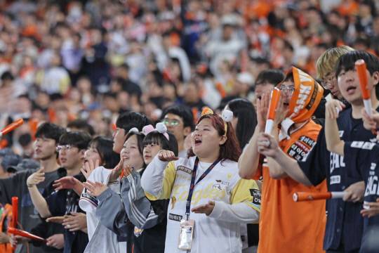 한화생명볼파크는 지난 7일 1만 7000여 석이 다시 매진되며 시즌 16번째 매진이자 12경기 연속 매진 행진을 기록했다. 한화이글스 제공