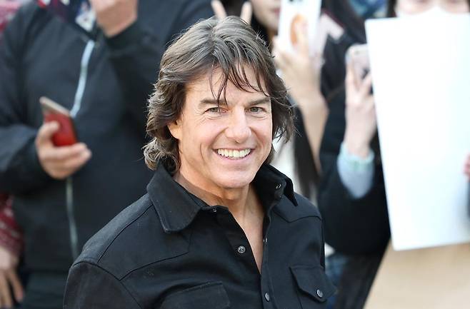 할리우드 배우 톰 크루즈가 ‘미션 임파서블: 파이널 레코닝’ 홍보를 위해 7일 오후 서울김포비즈니스항공센터(SGBAC)를 통해 내한해 미소를 짓고 있다. 2025.5.7.뉴스1