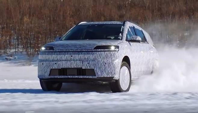 베이징현대 일렉시오 테스트카.