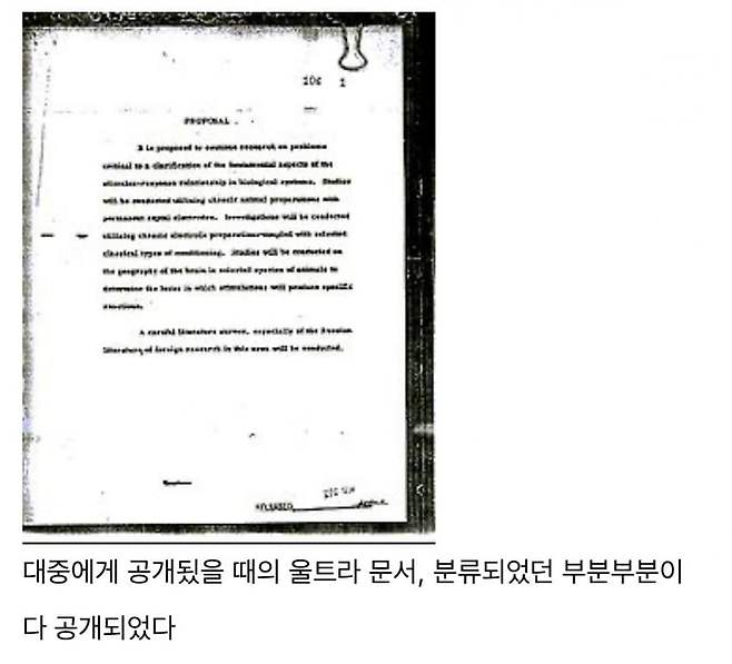 반인륜적인 MK 울트라 프로젝트