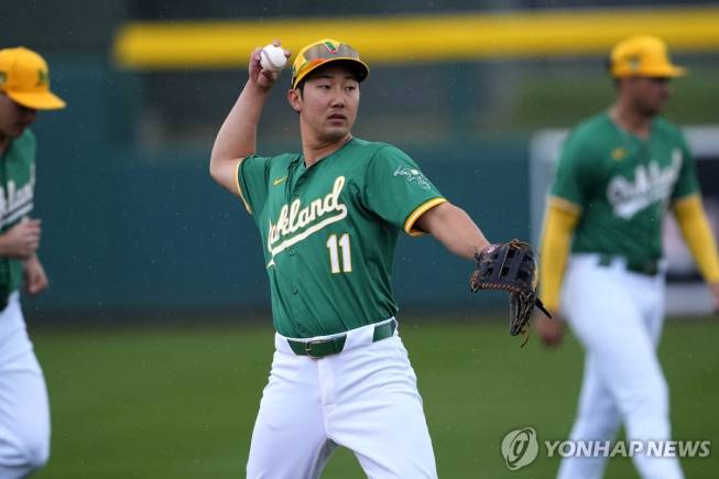 오클랜드 산하 마이너리그 시절 박효준 [연합뉴스]