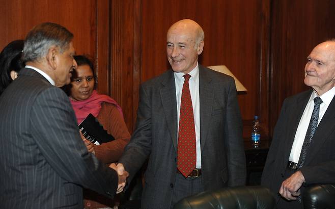 조지프 나이 하버드대 명예석좌교수(가운데). (사진=AFP)