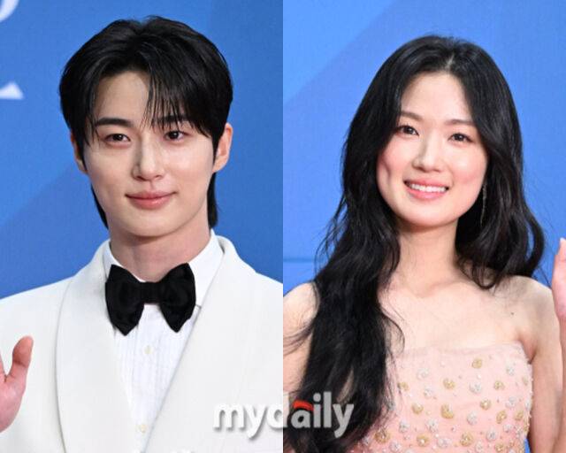 백상예술대상 레드카펫에 참석한 변우석(왼쪽)과 김혜윤. /마이데일리 DB