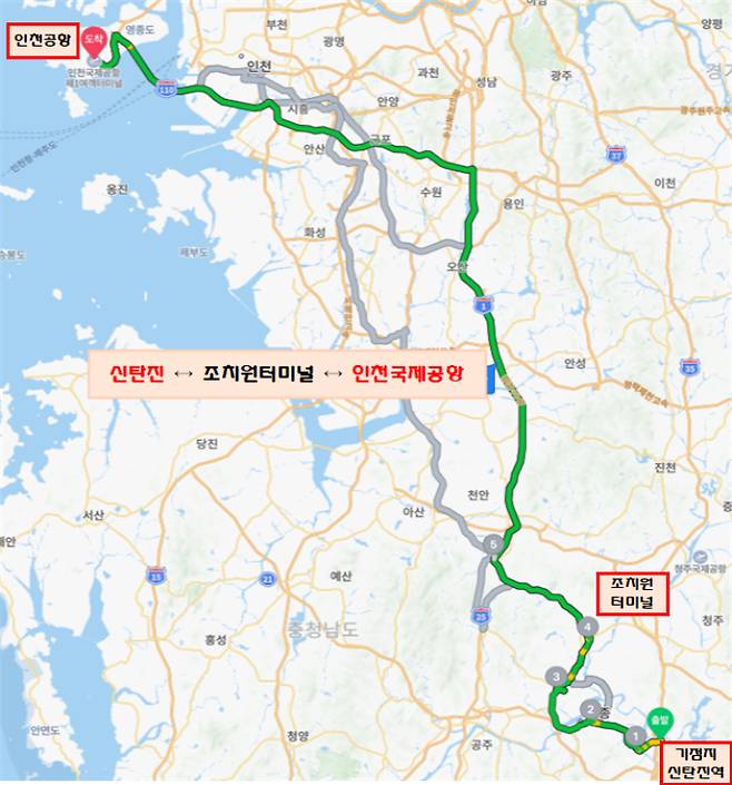 노선도. 대전 대덕구 제공