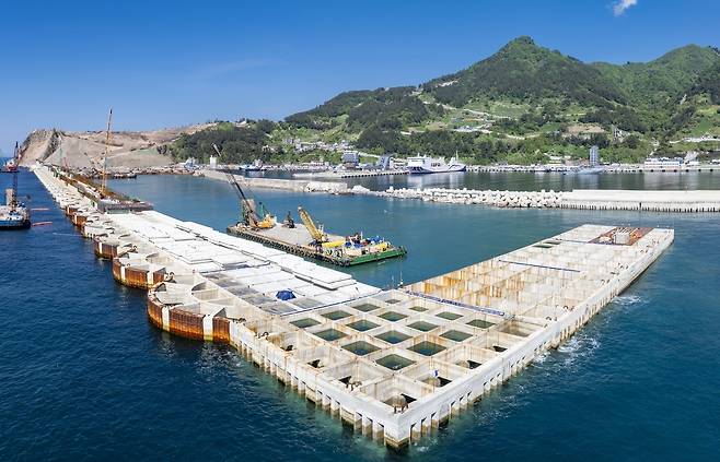 울릉공항 건설 현장. 울릉군 제공