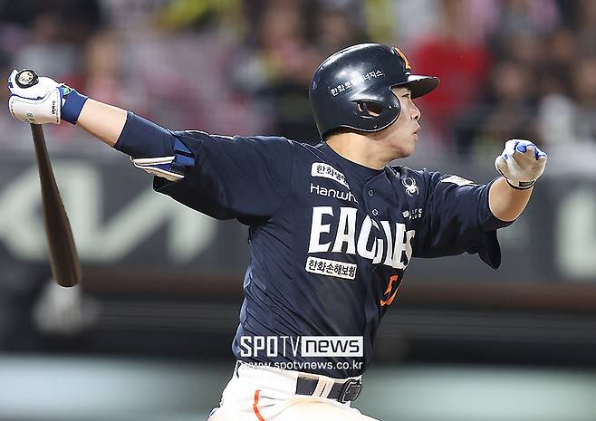 ▲ 올 시즌 타격에서 맹활약하며 한화 타선을 이끌어가는 원동력으로 자리하고 있는 문현빈 ⓒ곽혜미 기자