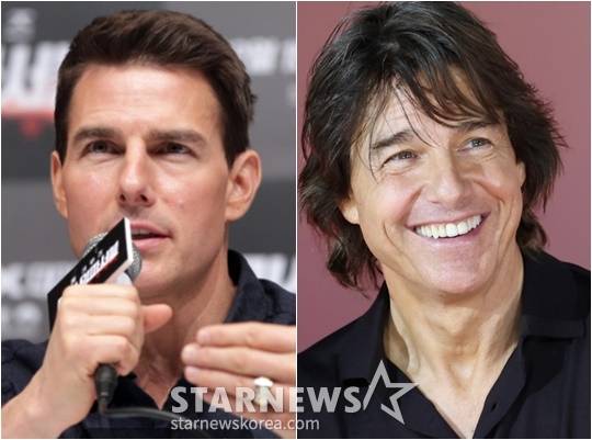 (왼쪽) 2011년 '미션임파서블 : 고스트 프로토콜' 내한 당시 톰크루즈와 2025년 '미션임파서블 : 파이널 레코닝'의 톰 크루즈 / 사진=스타뉴스