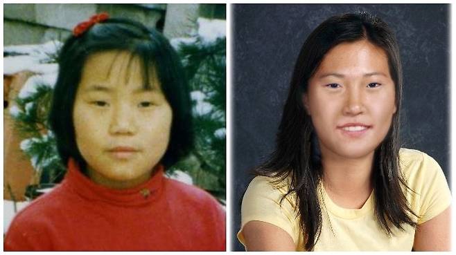 서기원 대표의 딸 희영의 실종 전 사진(왼쪽)과 지금의 추정 모습(오른쪽) [서기원 대표 제공]